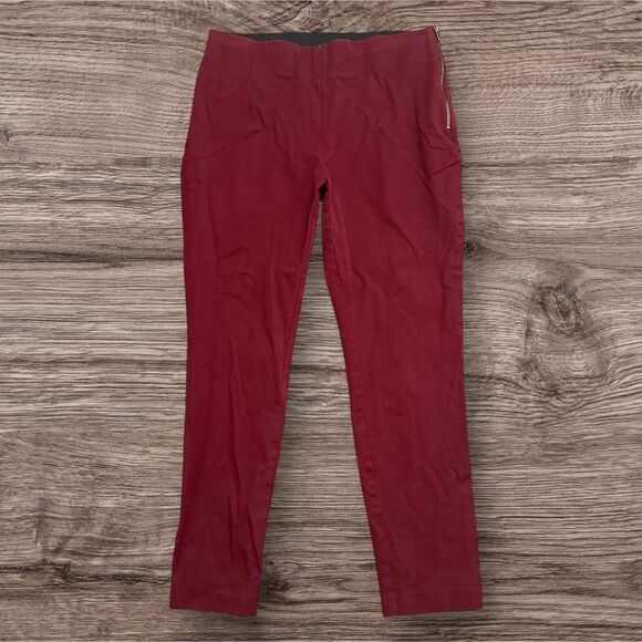 A New Day High Rise Skinny Burgundy Ankle Pants - Picture 1 of 9